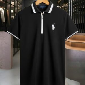 Premium China Fabric Zipper Polo