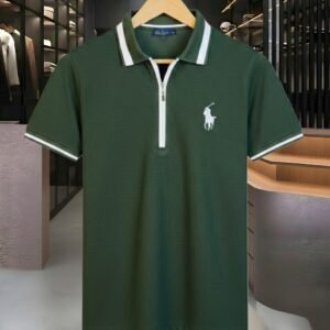 Premium China Fabric Zipper Polo