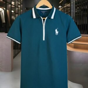Premium China Fabric Zipper Polo