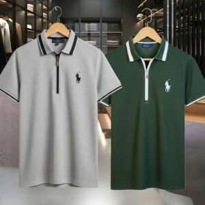 Premium China Fabric Zipper Polo Combo